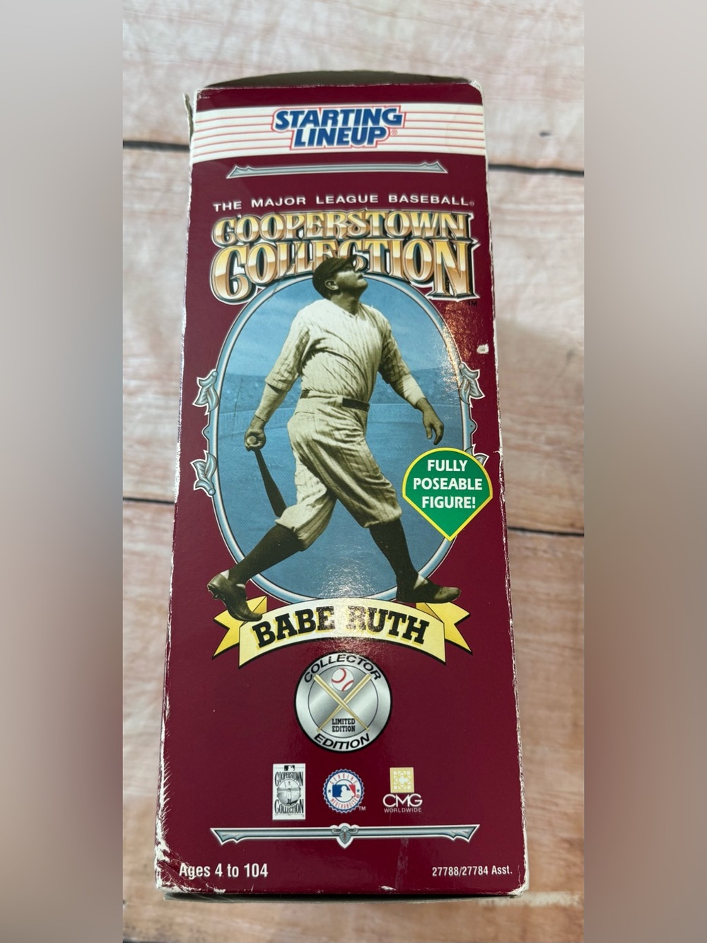 Starting Lineup Cooperstown Collection Babe Ruth Posable Action Figure NIB 12” - Picture 4 of 7